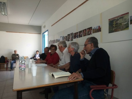 I relatori Sandro Sandra Nevio Edoardo e Scuola Calenzano