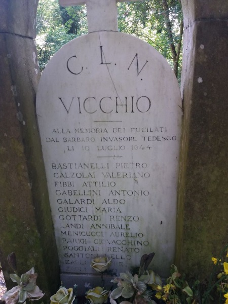 Lapide CLN Martiri fucilati dai nazisti